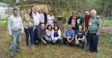 Grupo visita criação de abelhas sem ferrão em Santa Bárbara
