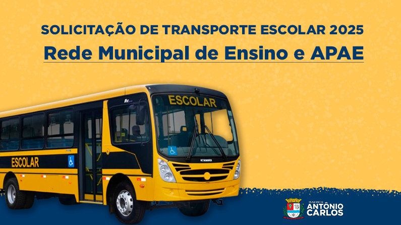 Solicitação de Transporte Escolar 2025 – Rede Municipal de Ensino e APAE